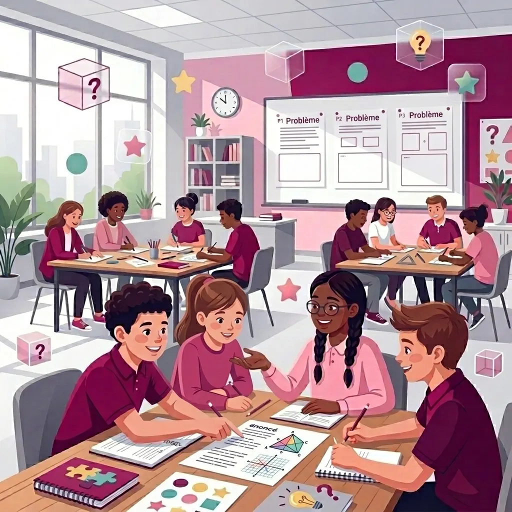 Élèves en classe pendant le concours RMCo